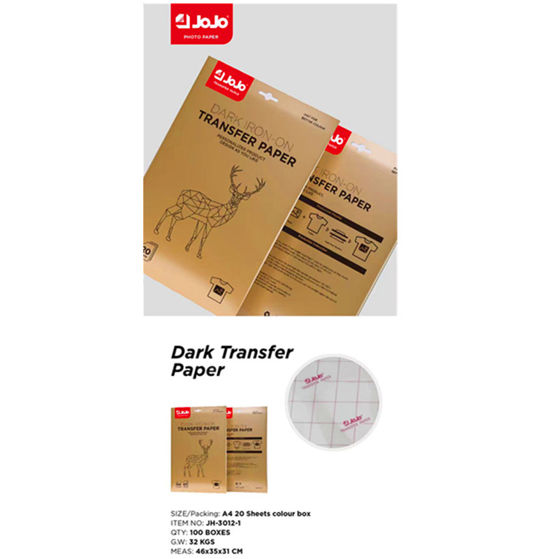 JH-3012-1 Papel de Transferência Térmica de Superfície Lisa de Imagens Vívidas